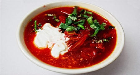 Борщ с мясом 