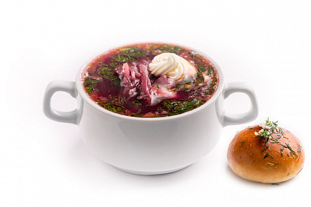 Борщ с курой 